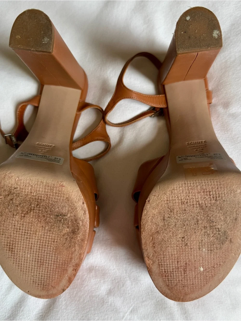 SHUTZ Keefa Platform High Heel Sandal in Nude